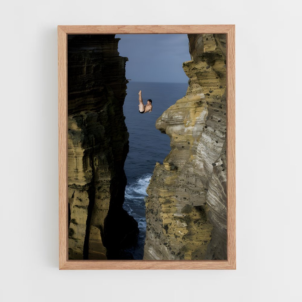 Poster Cliff diving issue – affiche Plongeon de falaise (vue 4)